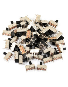 50 Interruptores de Palanca 1P2T SPDT yddmyo 5mm Verticales