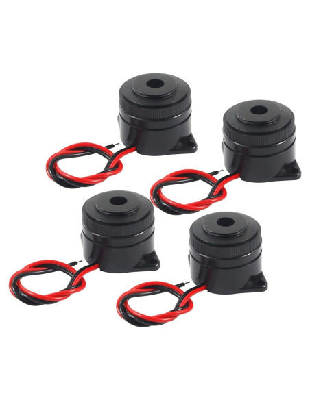 Buzzer de Alarma Electrónica Activa Dairzitv 90 dB 4 Pcs