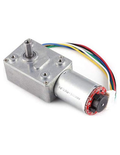Motor de Reducción de Engranaje Fafeicy 12V 40RPM con Encoder