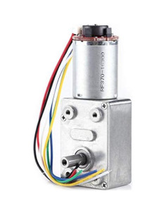 Motor de Reducción de Engranaje Fafeicy 12V 40RPM con Encoder 2