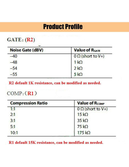 KOOBOOK Preamplificador de Micrófono SSM2167 2 Pcs DC 3V-5V