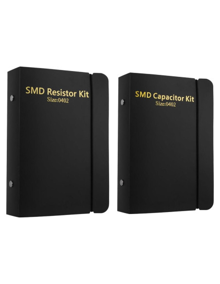 Kit de Resistencias y Capacitores SMD 0402 - 8500 Resistencias y 4000 Capacitores