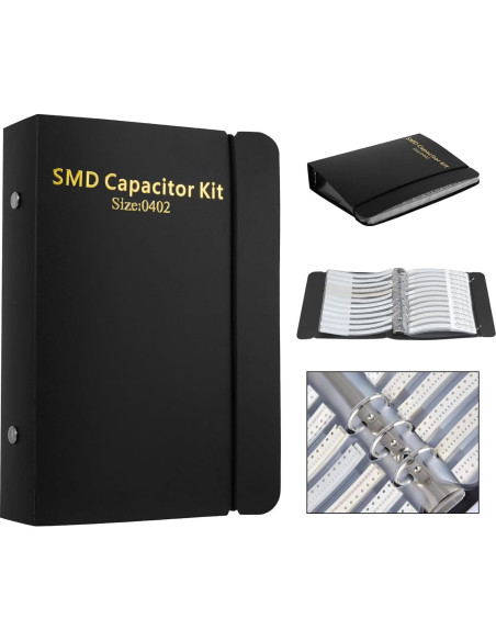 Kit de Resistencias y Capacitores SMD 0402 - 8500 Resistencias y 4000 Capacitores