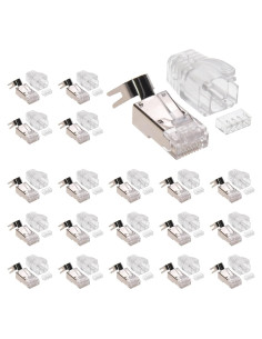 Conectores RJ45 Cat.8 Blindados Beszin - Paquete de 20
