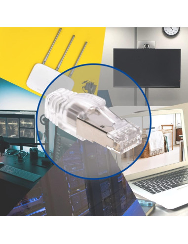 Conectores RJ45 Cat.8 Blindados Beszin - Paquete de 20