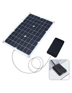 Cargador Solar Portátil Lixada 20W USB para Camping