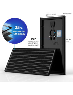 Panel Solar Mono ACOPOWER 200W 12V Alta Eficiencia 2