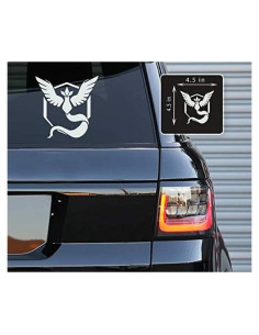 Pegatina de Vinilo Automóvil Printbeat 11.43x11.43cm Blanca