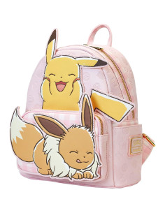 Mochila Loungefly Pikachu y Eevee 22.86x11.43x26.67cm 2