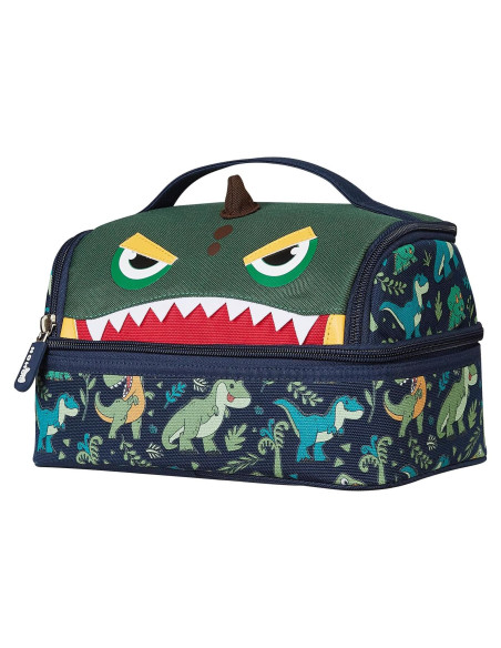 Bolsa de Almuerzo Aislada NOHOO Dinosaurio Verde 6L para Niños