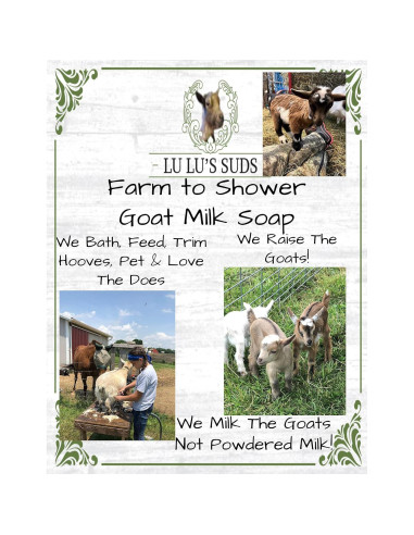 Jabón de Leche de Cabra Hecho a Mano Lu Lu's Suds 141g