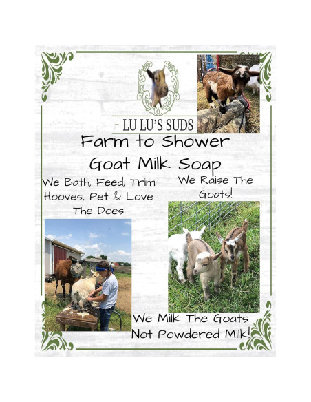 Jabón de Leche de Cabra Hecho a Mano Lu Lu's Suds 141g