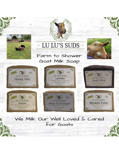 Jabón de Leche de Cabra Hecho a Mano Lu Lu's Suds 141g