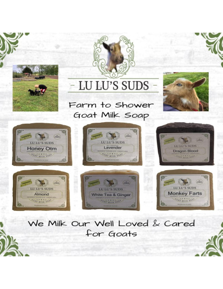 Jabón de Leche de Cabra Hecho a Mano Lu Lu's Suds 141g