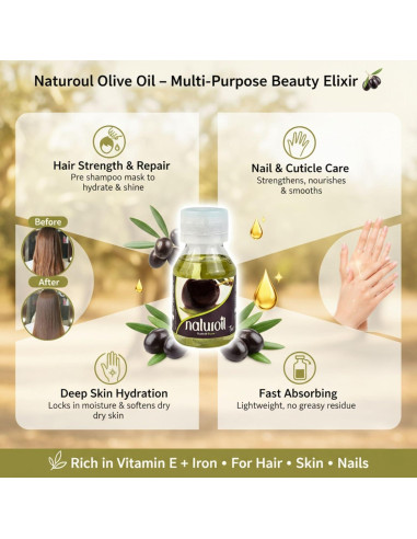 Aceite de Oliva Naturoil BOE COSMETICS 60 ml - Hidratante Multiusos