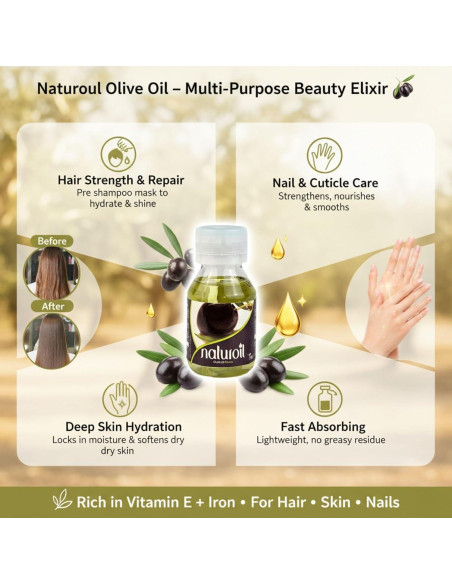 Aceite de Oliva Naturoil BOE COSMETICS 60 ml - Hidratante Multiusos