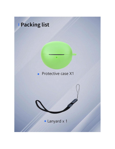 Estuche de Silicona UYRUREL para Auriculares Huawei FreeClip