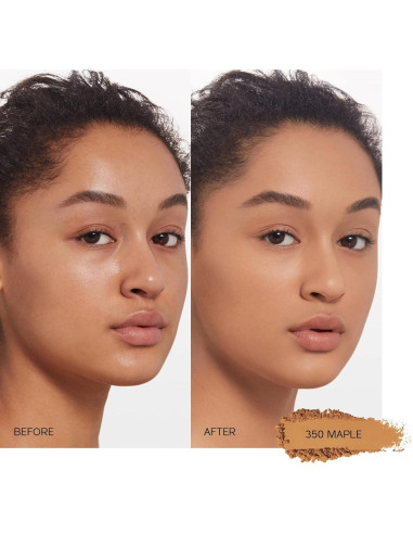 Base en Polvo Shiseido Synchro Skin 350 - Cobertura Media 24h