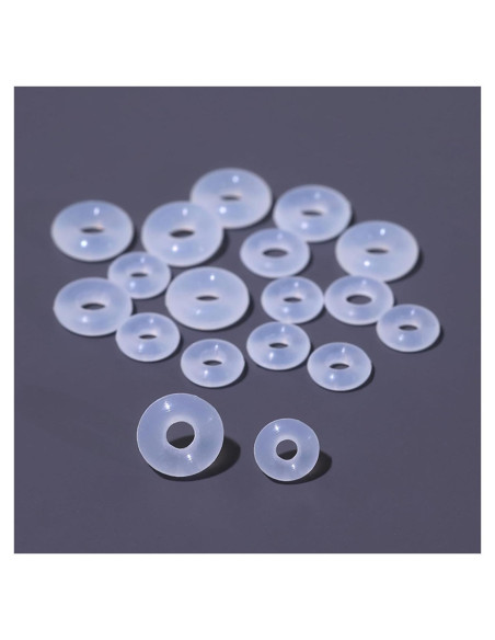 50 Tapones de Silicona Qualima para Piercings 4mm Transparentes 50 Tapones de Silicona Qualima para Piercings 4mm Transparentes