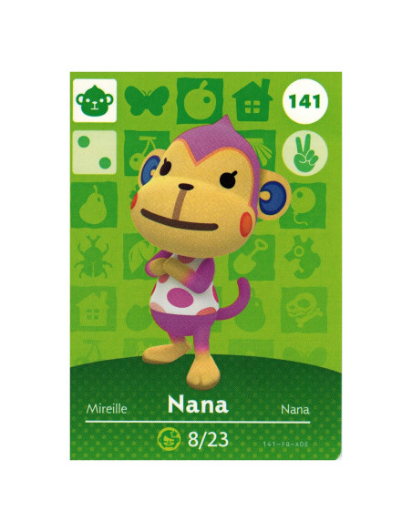 Tarjeta Amiibo Nintendo Animal Crossing 141/200 Serie 2