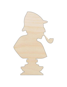 Forma de Madera Cortada con Láser Sherlock Holmes 30.48 cm