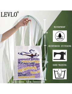 Bolsa de Lona Reutilizable LEVLO Aladdin Genio 37x33cm 2