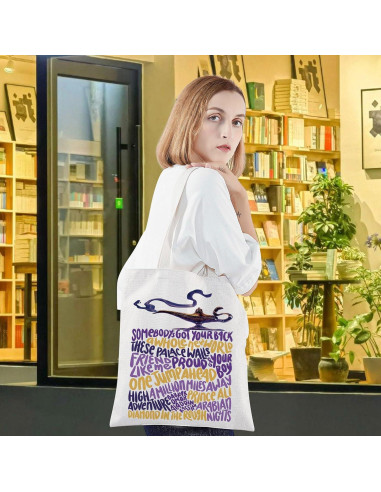 Bolsa de Lona Reutilizable LEVLO Aladdin Genio 37x33cm