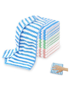 Paños de limpieza de microfibra Choicy 10 unidades 30x30cm