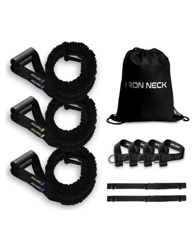 Sistema de Banda de Resistencia Iron Neck - Rehabilitación Hombro 3 Niveles