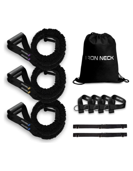 Sistema de Banda de Resistencia Iron Neck - Rehabilitación Hombro 3 Niveles
