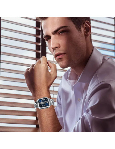 Banda de Acero Inoxidable SUPLINK 45mm para Apple Watch Plata