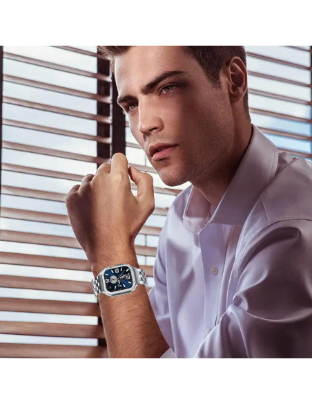 Banda de Acero Inoxidable SUPLINK 45mm para Apple Watch Plata