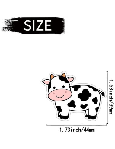 4 Clips de Ventilación PurYupearl en Forma de Vaca - Ambientadores