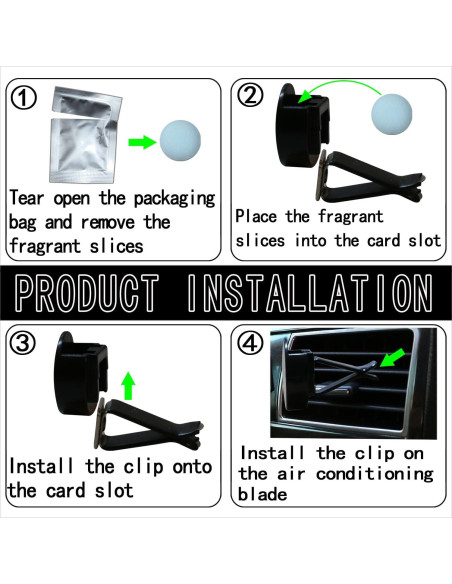 4 Clips de Ventilación PurYupearl en Forma de Vaca - Ambientadores