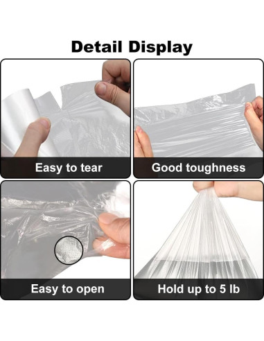 Rollo de Bolsas de Plástico OausTect 10x14" 500 Unidades