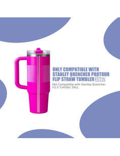 Paquete de 4 Pajillas de Acero Inoxidable LSAUVWN 30oz 2