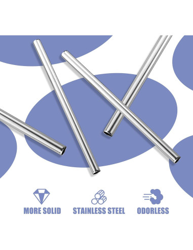 Paquete de 4 Pajillas de Acero Inoxidable LSAUVWN 30oz