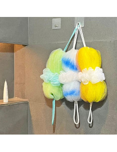 Esponja de Lufa Puff Exfoliante Rainbow Moon - Paquete de 3 2