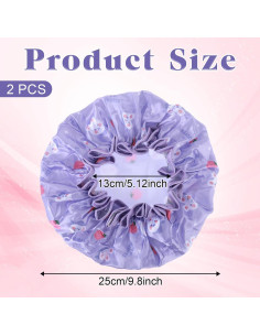 Gorras de Ducha para Niños TIESOME 2 PCS Impermeables 2