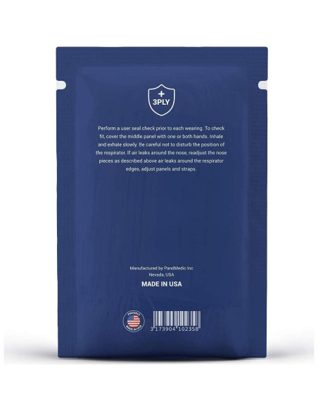 Mascarillas desechables PandMedic 3 capas - 50 unidades