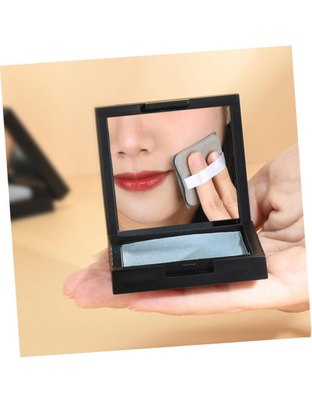 Papel Absorbente de Aceite COOLHIYA con Puff y Espejo 100pcs