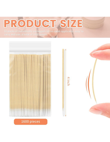 Bastoncillos de Algodón de Precisión WYKOO 1600pcs 10cm