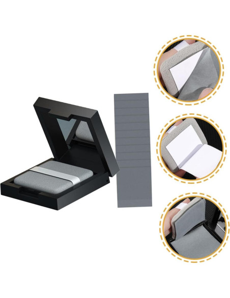 Papel Absorbente de Aceite COOLHIYA con Puff y Espejo 100pcs