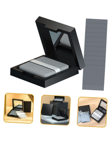 Papel Absorbente de Aceite COOLHIYA con Puff y Espejo 100pcs