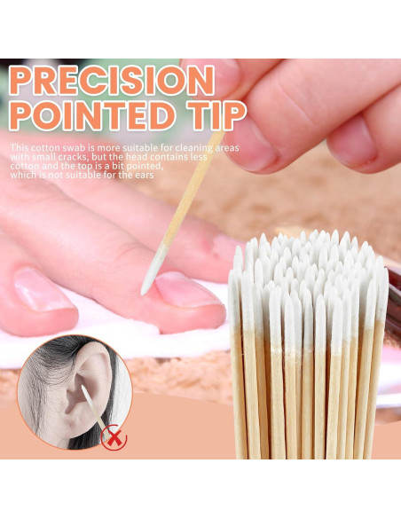 Bastoncillos de Algodón de Precisión WYKOO 1600pcs 10cm