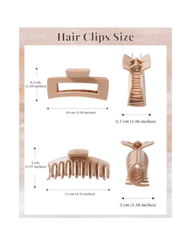 Clips de Garra de Silicona Flexible Mesovor - 4 Piezas Antideslizantes