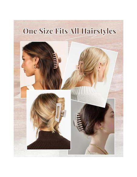 Clips de Garra de Silicona Flexible Mesovor - 4 Piezas Antideslizantes