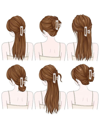 Clips de Garra de Silicona Flexible Mesovor - 4 Piezas Antideslizantes