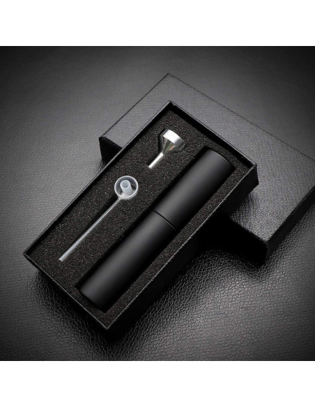 Atomizador de Perfume Recargable Aufew 10ml Negro a Prueba de Fugas