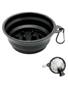 Tazón de Afeitar Plegable Genérico con Mosquetón 12.7cm